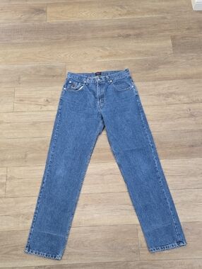 Retro 90's Tommy Hilfiger Men's Straight Leg Blue Jeans Made In Canada